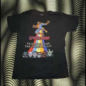 Marvel Black Cotton T-Shirt